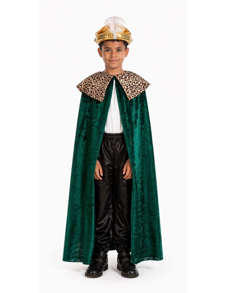 Capa Rei Baltasar, Príncipe ou Pajem 8/10 Anos - de alta qualidade, ideal para carnaval, festas temáticas e eventos especiais