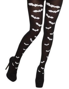 Collants noirs avec batte - haute qualité, idéal pour carnaval, fêtes à thème et événements spéciaux