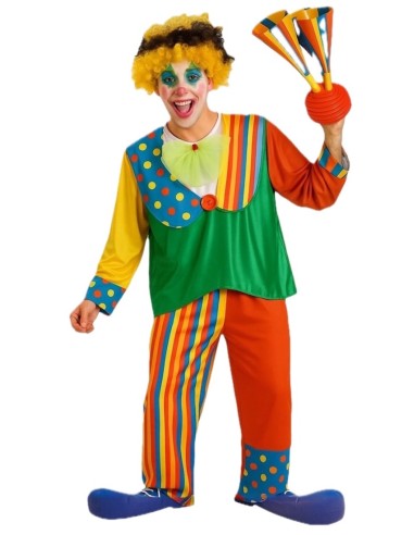 Costume da Clown Uomo Taglia L - di alta qualità, ideale per carnevale, feste a tema ed eventi speciali