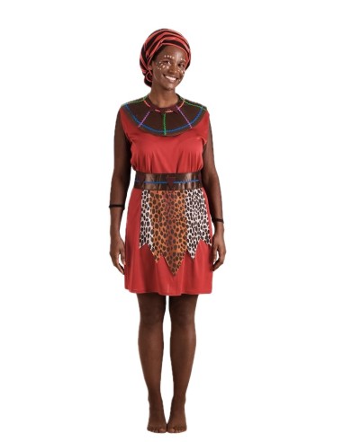 Costume Massai da Donna Taglia M - di alta qualità, ideale per carnevale, feste a tema ed eventi speciali