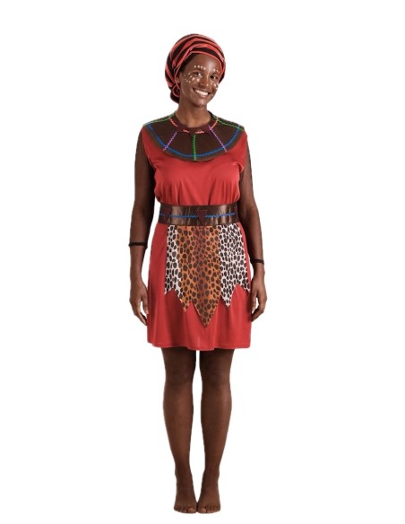 Costume Massai da Donna Taglia M - di alta qualità, ideale per carnevale, feste a tema ed eventi speciali