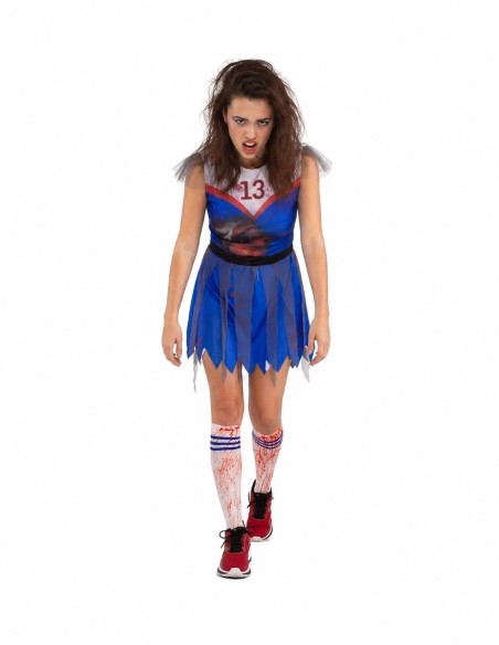 Disfraz Animadora Zombie de alta calidad, ideal para carnaval, fiestas temáticas y eventos especiales