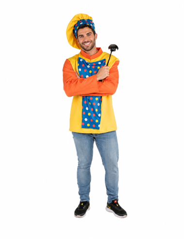 Fantasia de Cozinheiro Tamanho L - de alta qualidade, ideal para carnaval, festas temáticas e eventos especiais