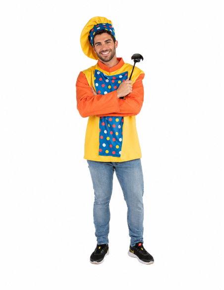 Déguisement de cuisinier taille L - de haute qualité, idéal pour le carnaval, les fêtes à thème et les événements spéciaux