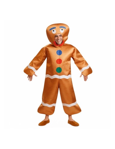Disfarce de Biscoito de Gengibre Tamanho L - de alta qualidade, ideal para carnaval, festas temáticas e eventos especiais