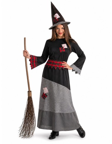 Disfraz Bruja Remiendos Talla M - de alta calidad, ideal para carnaval, fiestas temáticas y eventos especiales