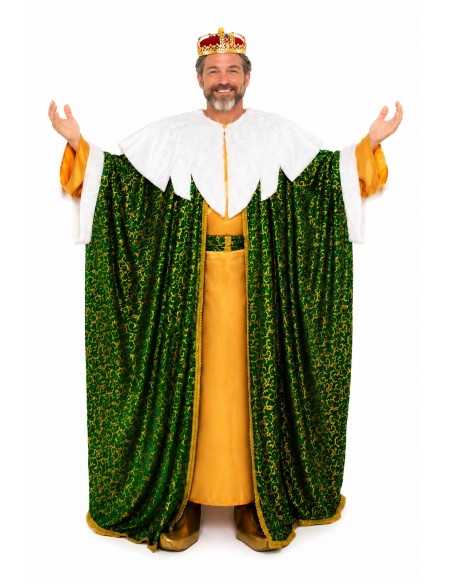 Costume da Re Gaspare di alta qualità, ideale per carnevale, feste a tema ed eventi speciali.