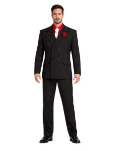 Déguisement Al Capone Ng taille L - de haute qualité, idéal pour le carnaval, les fêtes à thème et les événements spéciaux