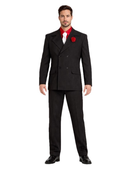 Al Capone Costume Ng Size L - high quality, ideal for carnival, themed parties, and special events