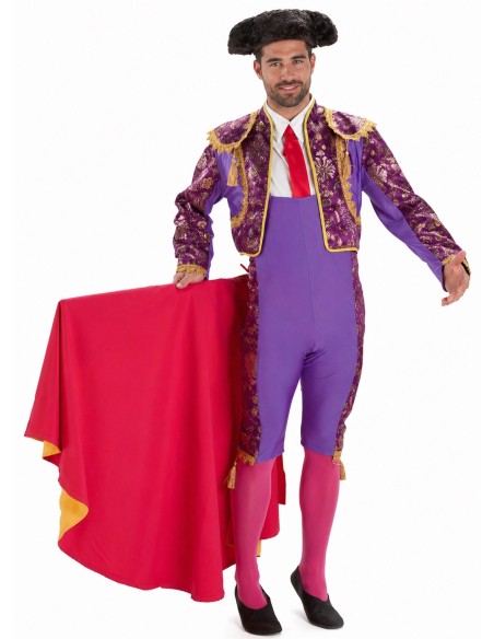 Déguisement de torero violet taille L - de haute qualité, idéal pour le carnaval, les fêtes à thème et les événements spéciaux