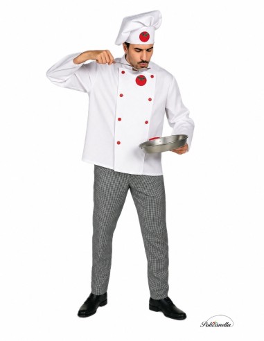 Fantasia de Cozinheiro Tamanho L - de alta qualidade, ideal para carnaval, festas temáticas e eventos especiais