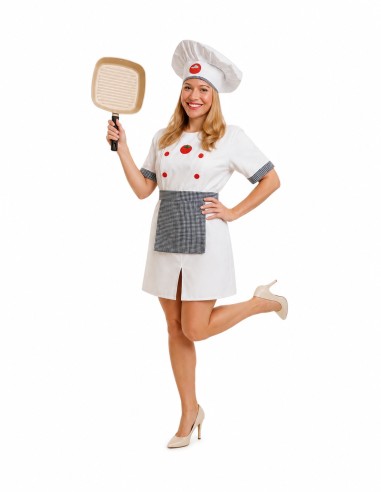 Disfarce de Cozinheira Tamanho M - de alta qualidade, ideal para carnaval, festas temáticas e eventos especiais