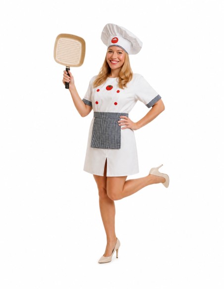 Disfarce de Cozinheira Tamanho M - de alta qualidade, ideal para carnaval, festas temáticas e eventos especiais