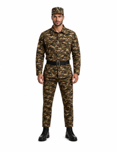Costume militare taglia L - di alta qualità, ideale per carnevale, feste a tema ed eventi speciali