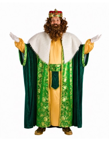 Costume da Re Gaspare Taglia L - di alta qualità, ideale per carnevale, feste a tema ed eventi speciali