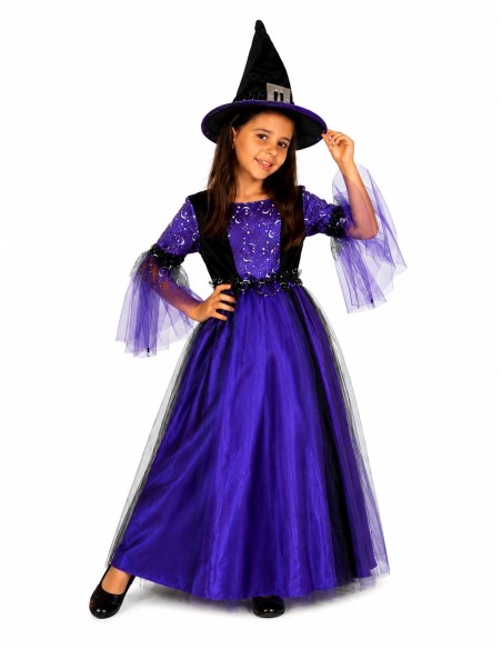 Disfraz Bruja Morada - de alta calidad, ideal para carnaval, fiestas temáticas y eventos especiales