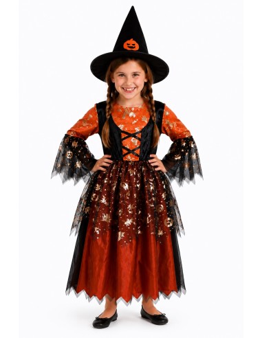 Orange Witch Costume