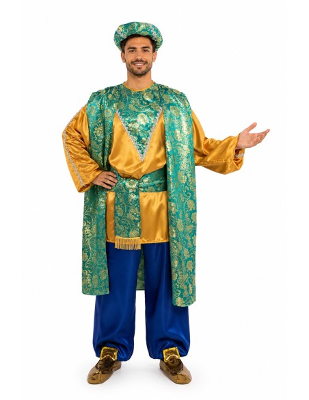 Disfraz Paje Baltasar de alta calidad, ideal para carnaval, fiestas temáticas y eventos especiales.