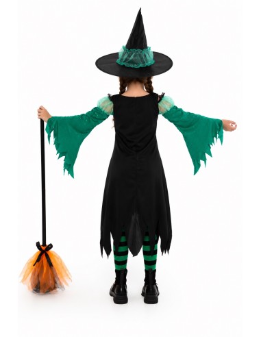 Costume Strega Verde Smeraldo Nuovo