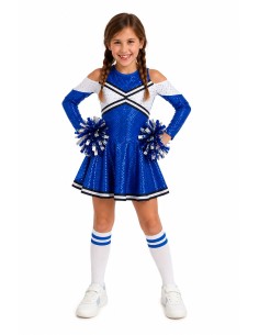 Disfraz Animadora Azul Nuevo - de alta calidad, ideal para carnaval, fiestas temáticas y eventos especiales 2