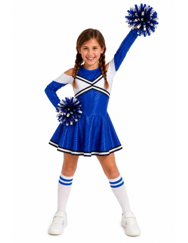 New Blue Cheerleader Costume