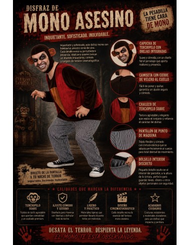 Costume de Singe Tueur Nouveau