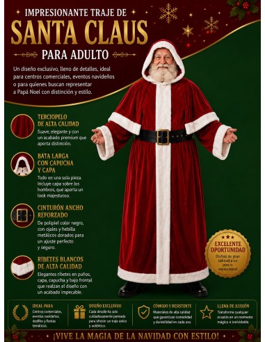 Costume di Babbo Natale per adulti