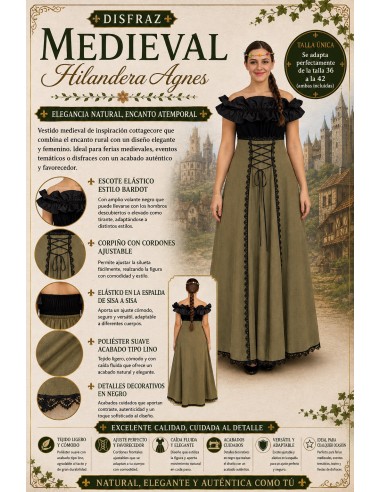 Fantasia medieval da fiandeira Agnes,...