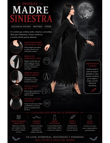 Disfraz Madre Siniestra  Nuevo