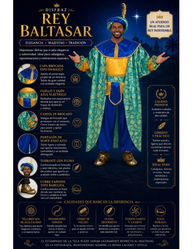 Disfraz Rey Baltasar  Nuevo