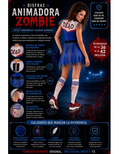 Disfraz Animadora Zombie