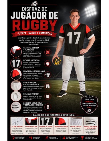 Fantasia de jogador de rugby
