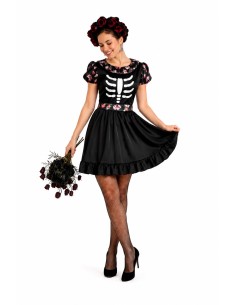 Disfraz Catrina - de alta calidad, ideal para carnaval, fiestas temáticas y eventos especiales