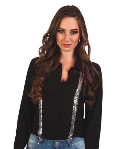 Sangles de paillettes argentées - haute qualité, idéale pour carnaval, festivités thématiques et événements spéciaux