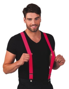Tirantes rosa - de alta calidad, ideal para carnaval, fiestas temáticas y eventos especiales