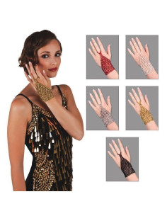 Gloves 5 Assorted Colors - High Quality, Ideal for Carnival, Theme Festivities and Special Events