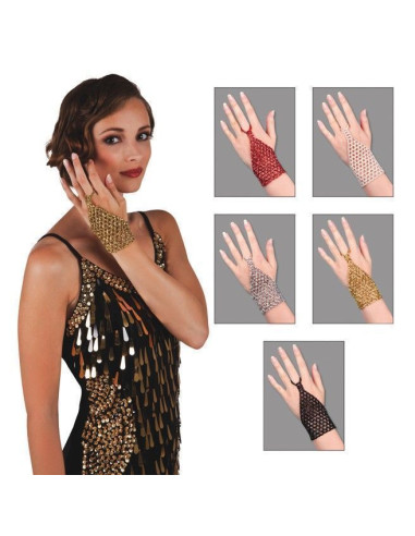 Handschuhe 5 sortierte Farben - Hohe Qualität, ideal für Karneval, Themenfestivitäten und besondere Events