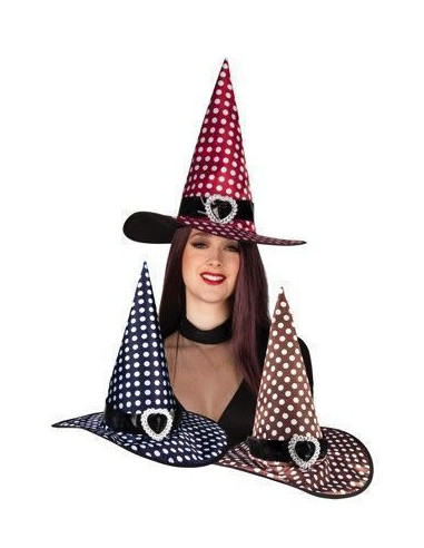 Sombrero bruja speckles 3 surtidos - de alta calidad, ideal para carnaval, fiestas temáticas y eventos especiales