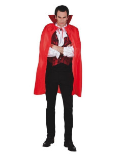 Couche de vampire rouge 120cm - haute qualité, idéale pour carnaval, fêtes à thème et événements spéciaux