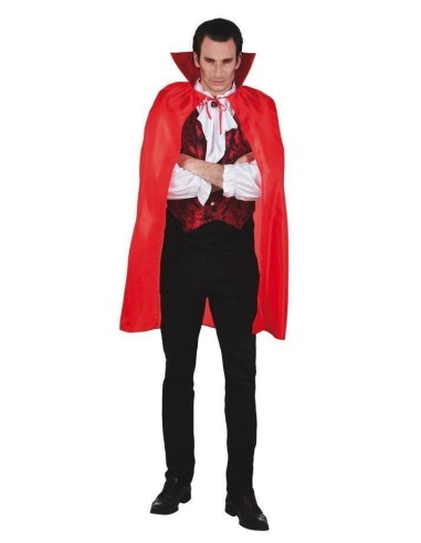 Cappa da vampiro rossa da 120 cm - di alta qualità, ideale per carnevale, feste a tema ed eventi speciali