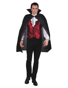 Couche de Dracula Noire 120cm - Haute qualité, idéal pour carnaval, fêtes thématiques et événements spéciaux