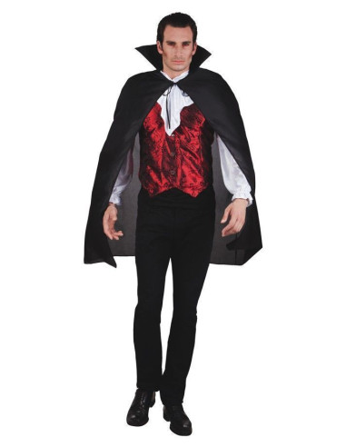 120cm black dracula layer - high quality, ideal for carnival, thematic parties and special events