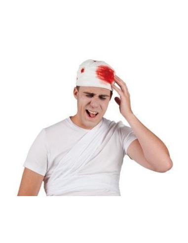 Bloody Bandage Hat-High Quality, Ideal for Carnival, Thematic Parties and Special Events