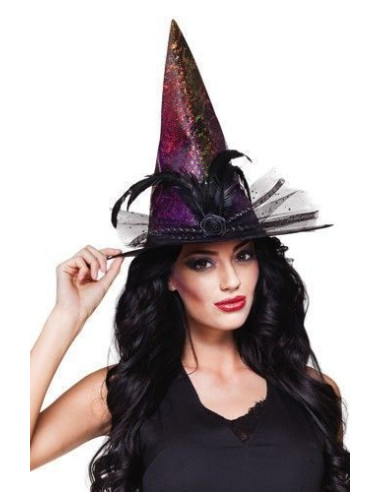 Sombrero de la bruja - de alta calidad, ideal para carnaval, fiestas temáticas y eventos especiales
