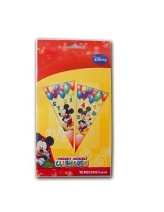 10 sacs cornet 20x40 Mickey Ballons - de haute qualité, idéaux pour le carnaval, les fêtes à thème et les événements spéciaux