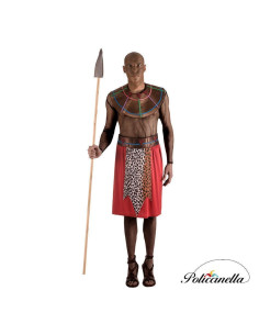 Massai Disguise Man Size L - High Quality, Ideal for Carnival, Theme Festivities and Special Events