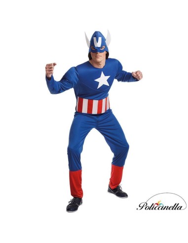 Déguisement American Hero Taille L - Haute qualité, Idéal pour carnaval, festivités thématiques et événements spéciaux