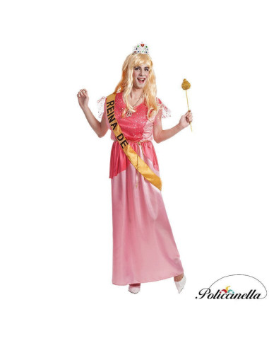 Traje Princesa Rosa Homem Tamanho L - Alta Qualidade, Ideal para Carnaval, Festividades Temáticas e Eventos Especiais