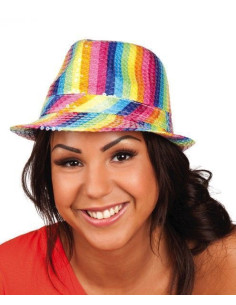Sombrero popstar arcoiris - de alta calidad, ideal para carnaval, fiestas temáticas y eventos especiales