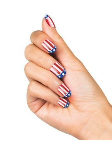 Set 24 Nail US - High Quality, Ideal for Carnival, Theme Festivities and Special Events